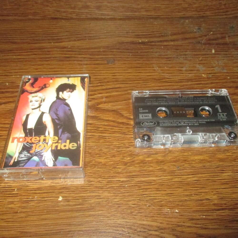 Roxette - Joyride on cassette (EMI Records Canada, 1991)